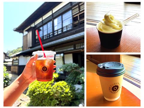 コーヒーとソフトクリーム